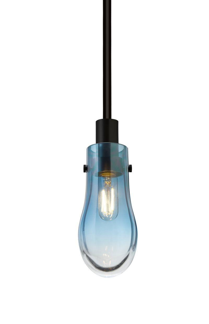 Besa 1TT-WISHBL-BK One Light Pendant, Black
