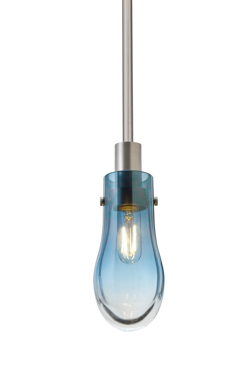 Besa 1TT-WISHBL-SN One Light Pendant, Satin Nickel