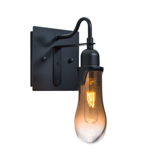 Besa 1WG-WISHAM-BK One Light Wall Sconce, Black