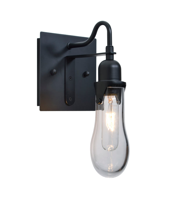 Besa 1WG-WISHCL-BK One Light Wall Sconce, Black