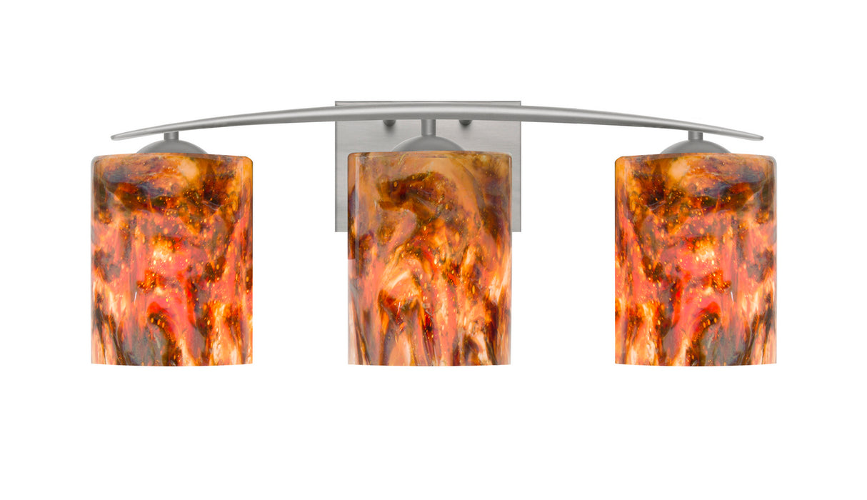 Besa 3WC-LAVA-LED-SN Vanity, Satin Nickel