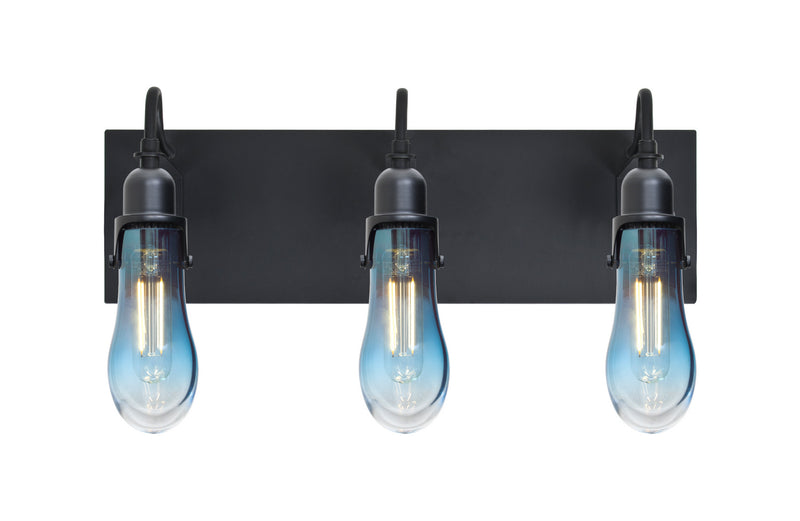 Besa 3WG-WISHBL-EDIL-BK Wall Sconce, Black