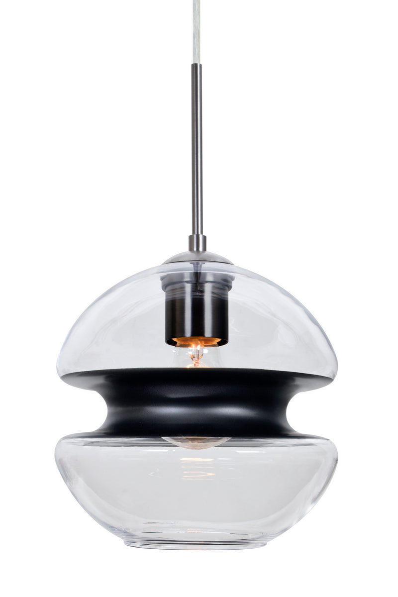 Besa J-HULA8BK-SN Pendant, Satin Nickel