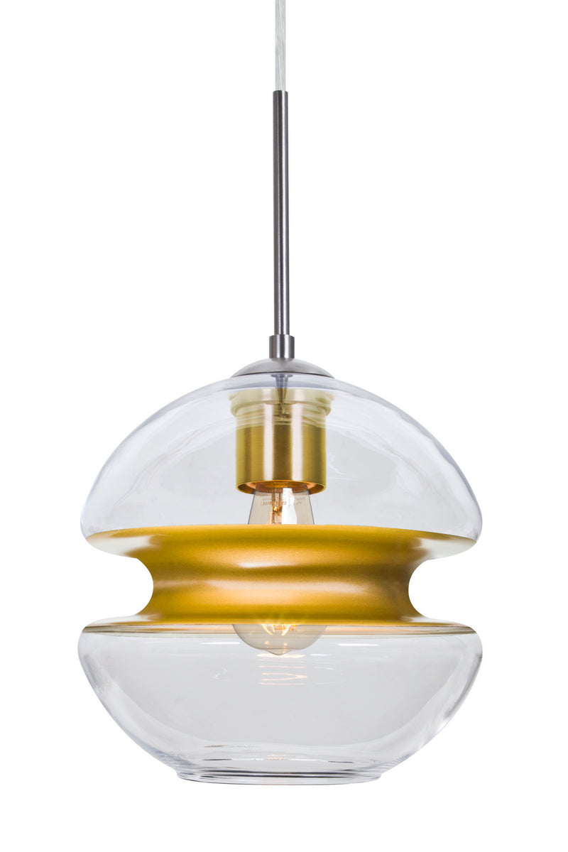 Besa J-HULA8GD-EDIL-SN Pendant, Satin Nickel