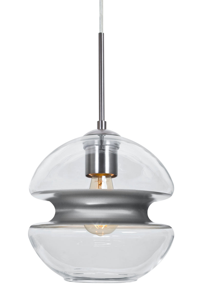 Besa J-HULA8SL-EDIL-SN Pendant, Satin Nickel