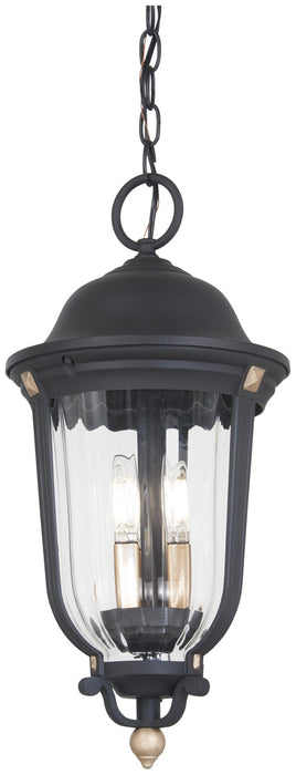 Minka-Lavery 73236-738 Three Light Outdoor Chain Hung, Sand Coal And Vermeil Gold