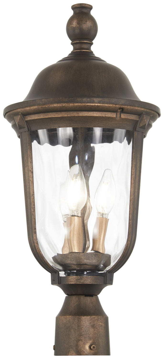 Minka-Lavery 73248-748 Three Light Outdoor Post Mount, Tauira Bronze And Alder Silver