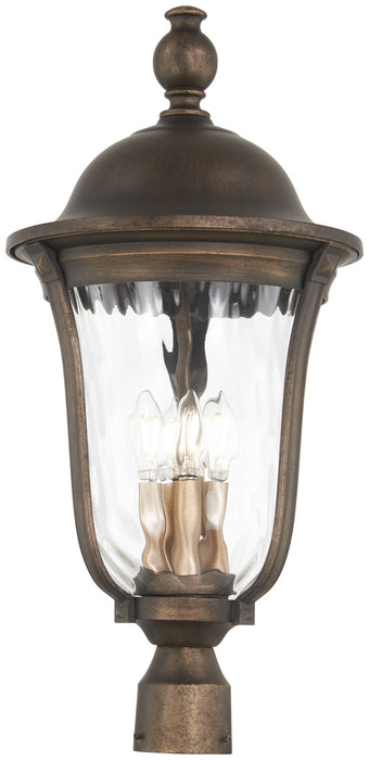 Minka-Lavery 73249-748 Four Light Outdoor Post Mount, Tauira Bronze And Alder Silver
