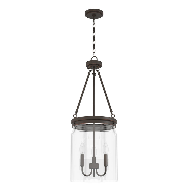 Hunter 19153 Three Light Pendant, Onyx Bengal
