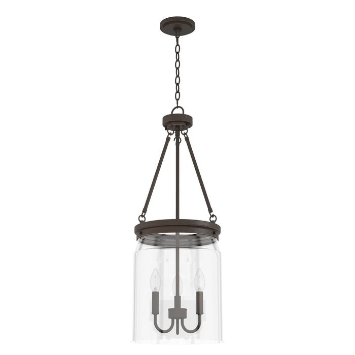 Hunter 19153 Three Light Pendant, Onyx Bengal