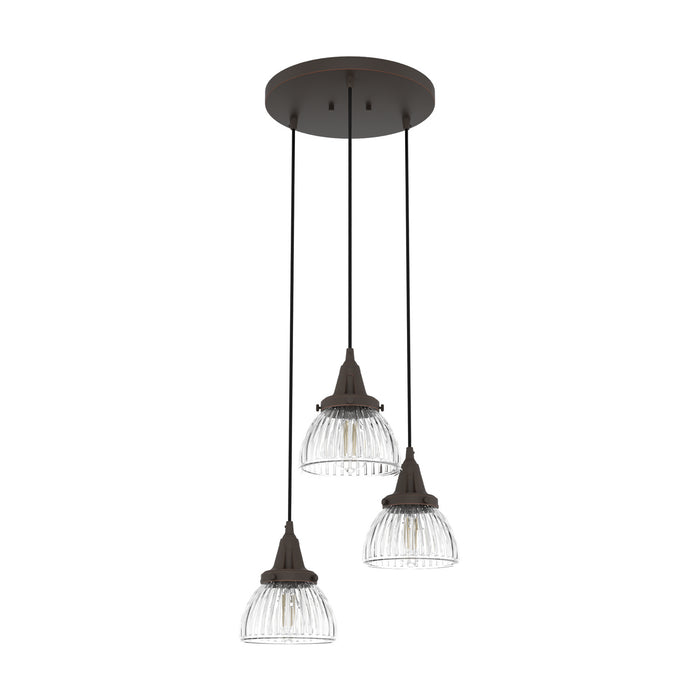 Hunter 19183 Three Light Cluster, Onyx Bengal