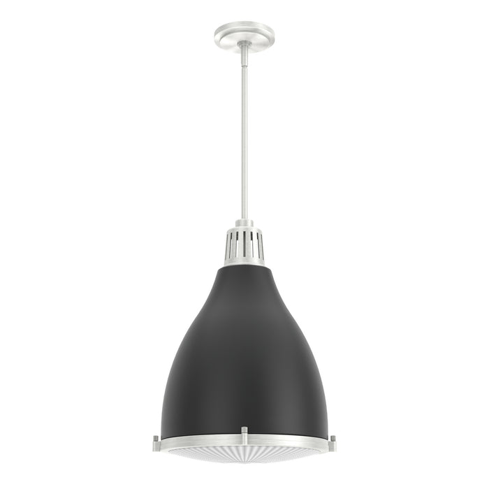 Hunter 19212 Three Light Pendant, Matte Black