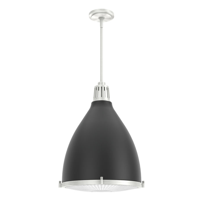 Hunter 19215 Three Light Pendant, Matte Black