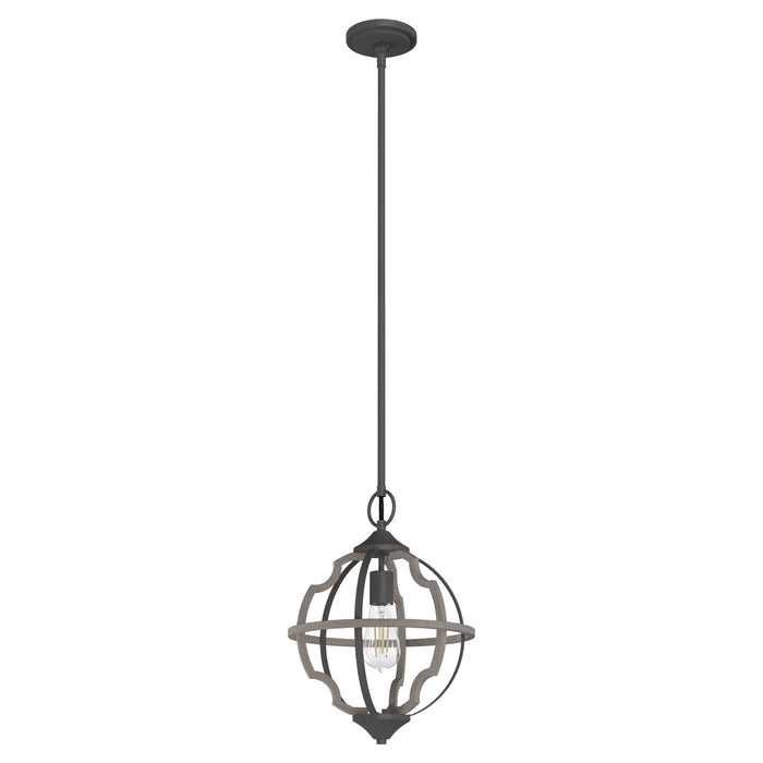 Hunter 19222 One Light Mini Pendant, Noble Bronze