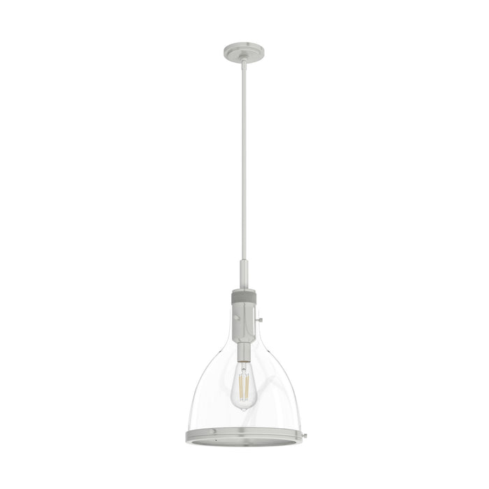 Hunter 19296 One Light Pendant, Brushed Nickel
