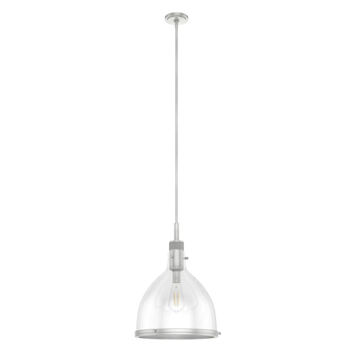 Hunter 19298 One Light Pendant, Brushed Nickel
