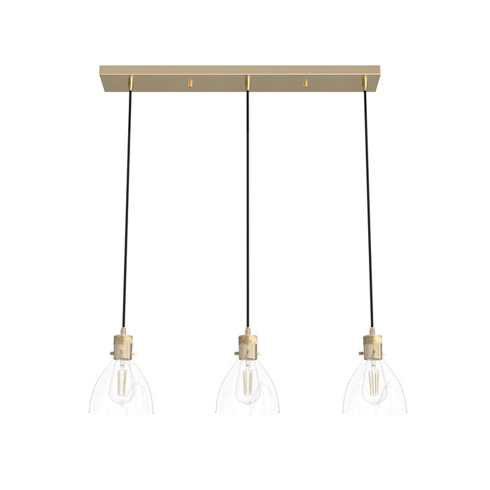 Hunter 19307 Three Light Linear Cluster, Alturas Gold