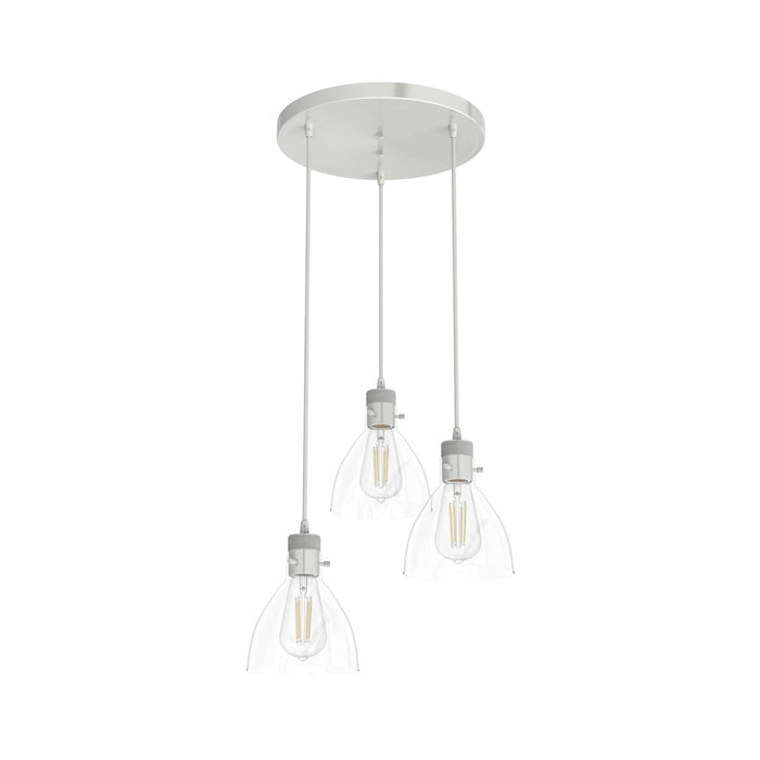 Hunter 19310 Three Light Cluster, Brushed Nickel