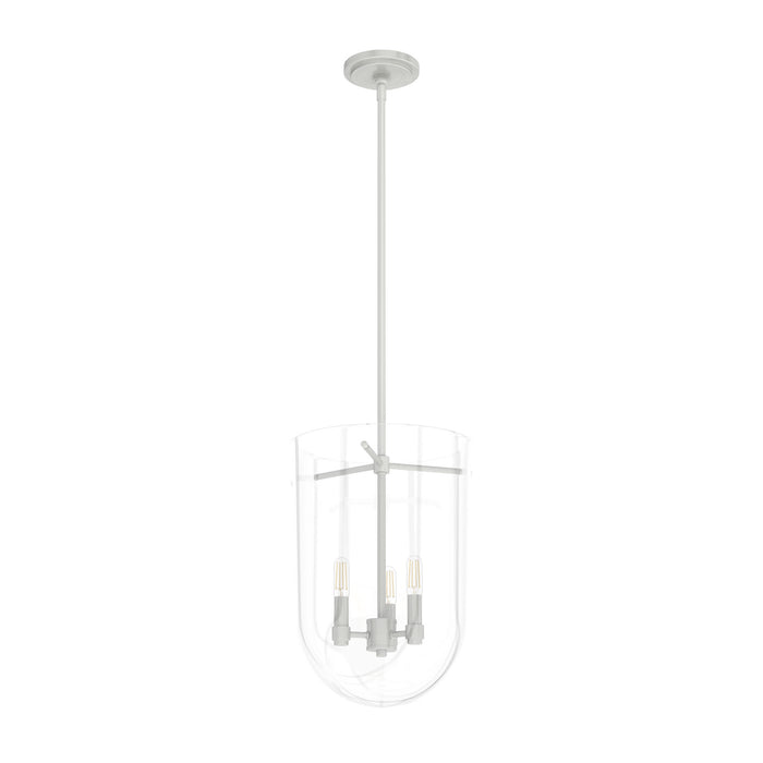 Hunter 19317 Three Light Pendant, Brushed Nickel