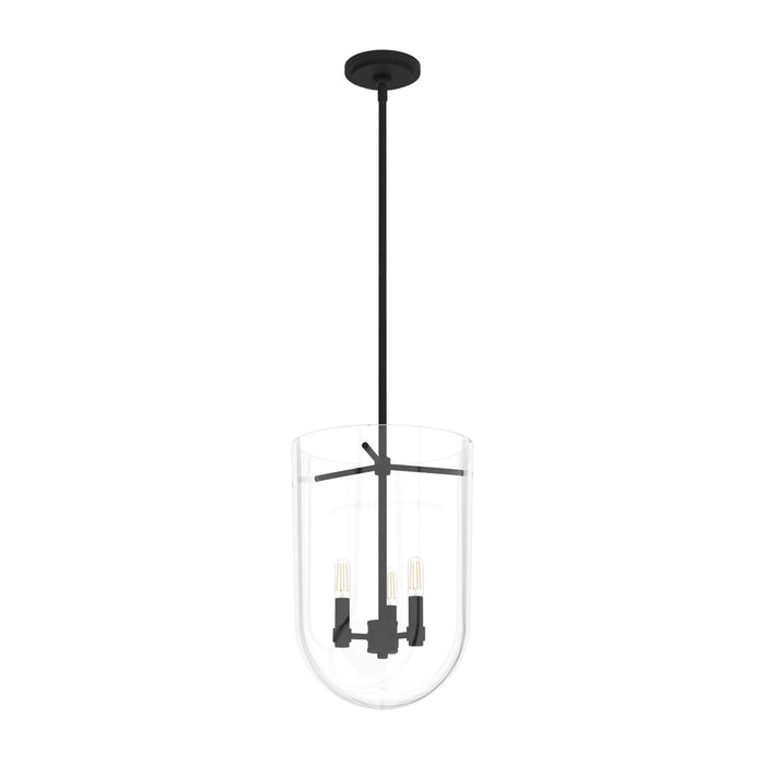 Hunter 19318 Three Light Pendant, Natural Black Iron