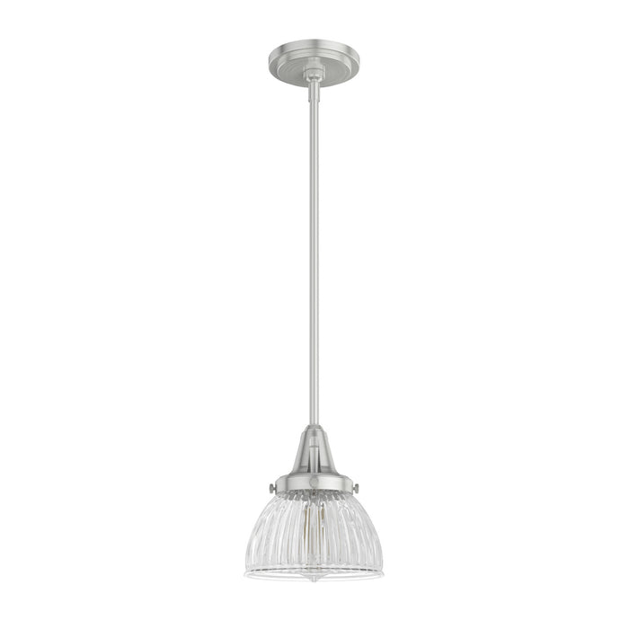 Hunter 19327 One Light Mini Pendant, Brushed Nickel