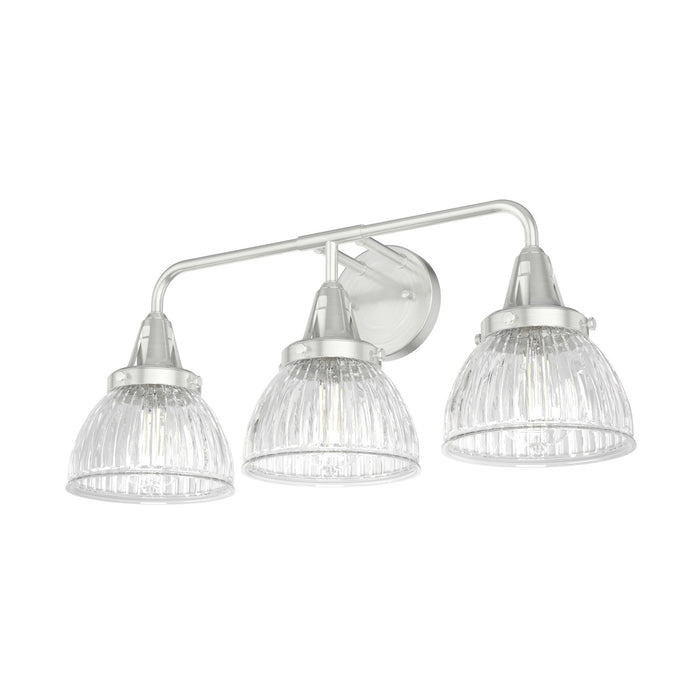 Hunter 19353 Three Light Bathroom Vanity, Brushed Nickel