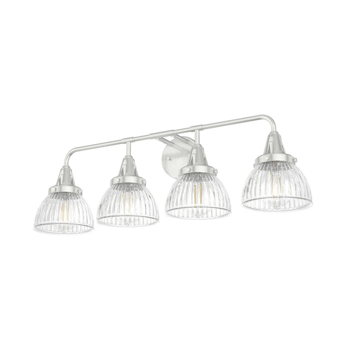 Hunter 19354 Four Light Vanity, Brushed Nickel