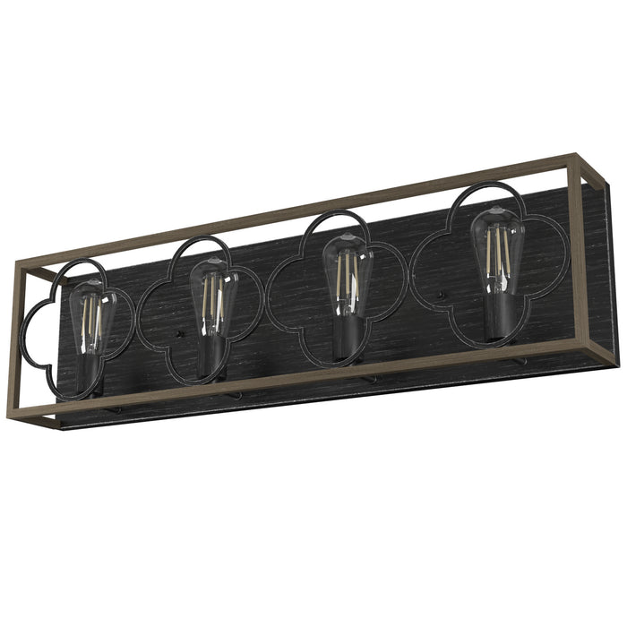 Hunter 19398 Four Light Vanity, French Oak