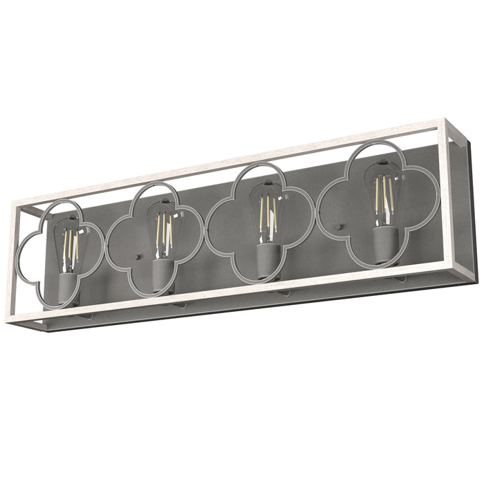 Hunter 19399 Four Light Vanity, Distressed White