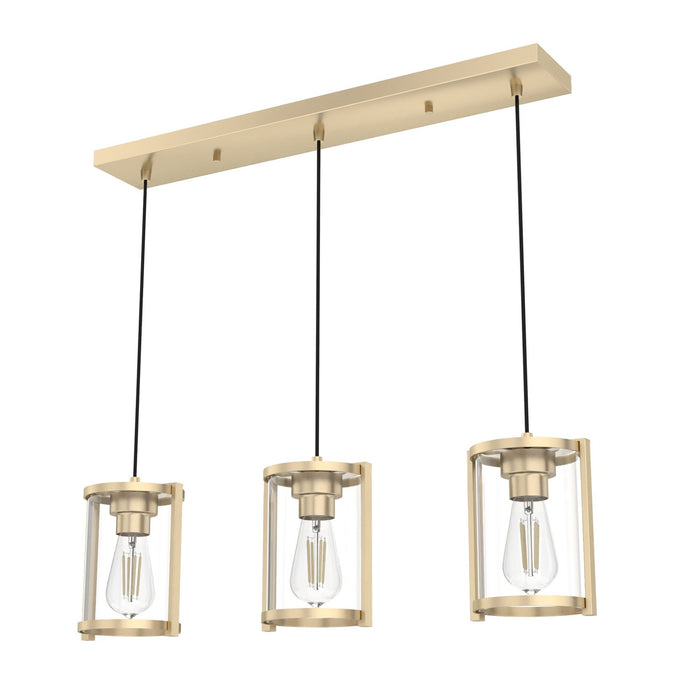 Hunter 19954 Three Light Pendant, Alturas Gold