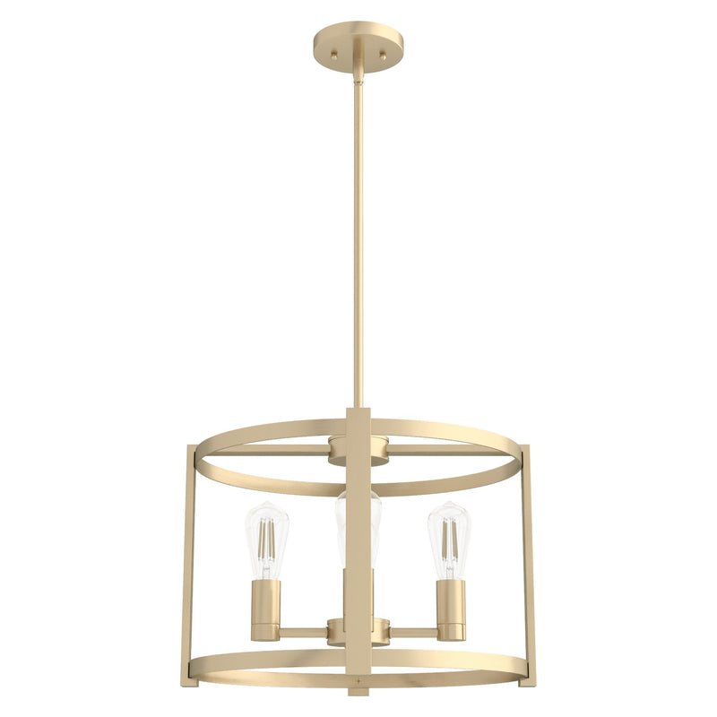 Hunter 19958 Four Light Chandelier, Alturas Gold