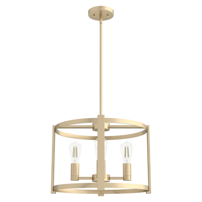 Hunter 19958 Four Light Chandelier, Alturas Gold