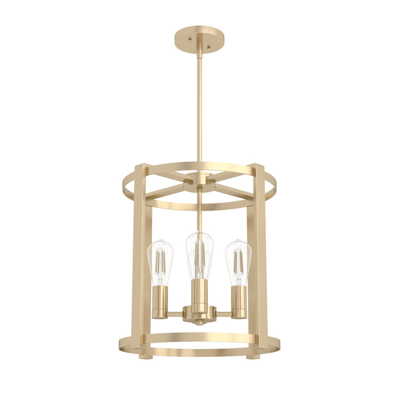 Hunter 19959 Four Light Chandelier, Alturas Gold