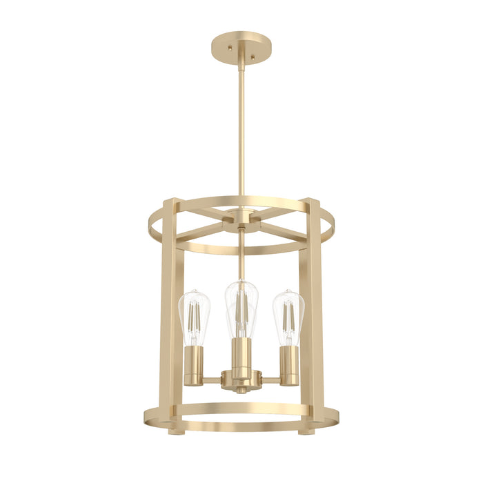 Hunter 19959 Four Light Chandelier, Alturas Gold