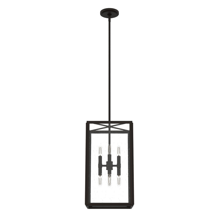 Hunter 19976 Eight Light Pendant, Onyx Bengal