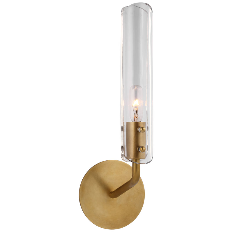 Visual Comfort Signature ARN 2480HAB-CG LED Wall Sconce, Hand-Rubbed Antique Brass