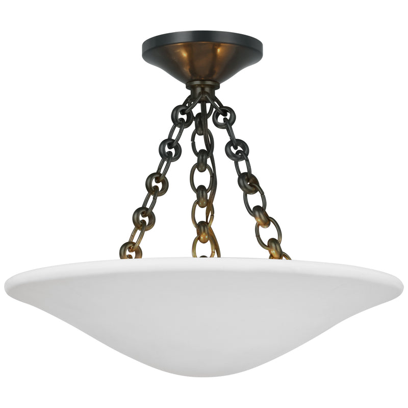 Visual Comfort Signature ARN 4425BZ-PW LED Semi Flush Mount, Bronze