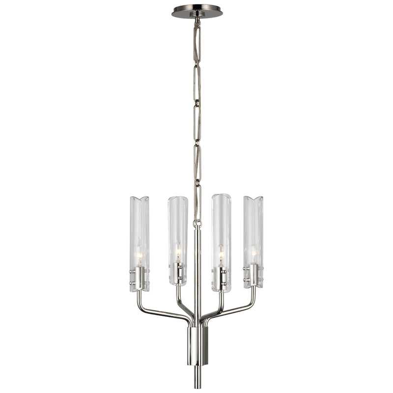 Visual Comfort Signature ARN 5481PN-CG LED Chandelier, Polished Nickel