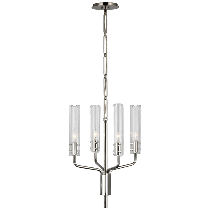 Visual Comfort Signature ARN 5481PN-CG LED Chandelier, Polished Nickel