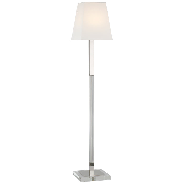 Visual Comfort Signature CHA 9912PN/CG-L LED Floor Lamp, Polished Nickel and Crystal