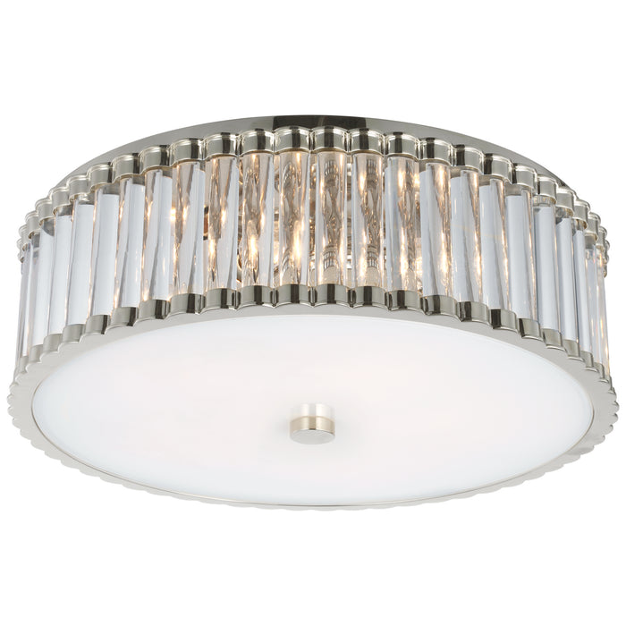 Visual Comfort Signature CHC 4926PN-CG LED Flush Mount, Polished Nickel