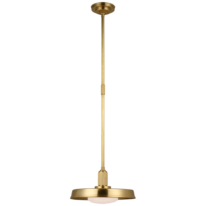 Visual Comfort Signature CHC 5300AB-WG LED Pendant, Antique-Burnished Brass