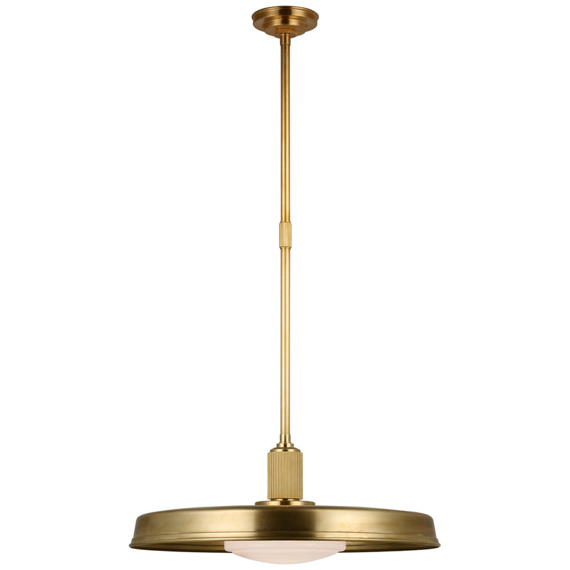 Visual Comfort Signature CHC 5302AB-WG LED Pendant, Antique-Burnished Brass
