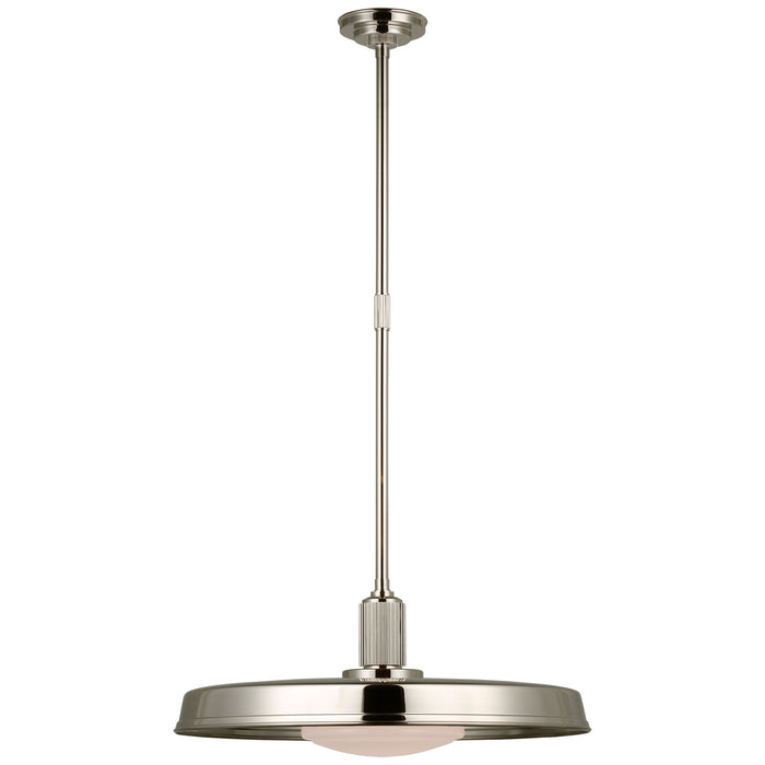 Visual Comfort Signature CHC 5302PN-WG LED Pendant, Polished Nickel