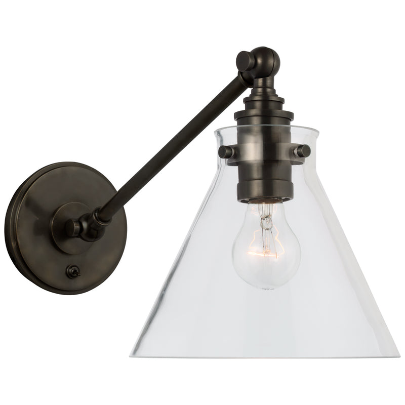 Visual Comfort Signature CHD 2525BZ-CG LED Wall Sconce, Bronze