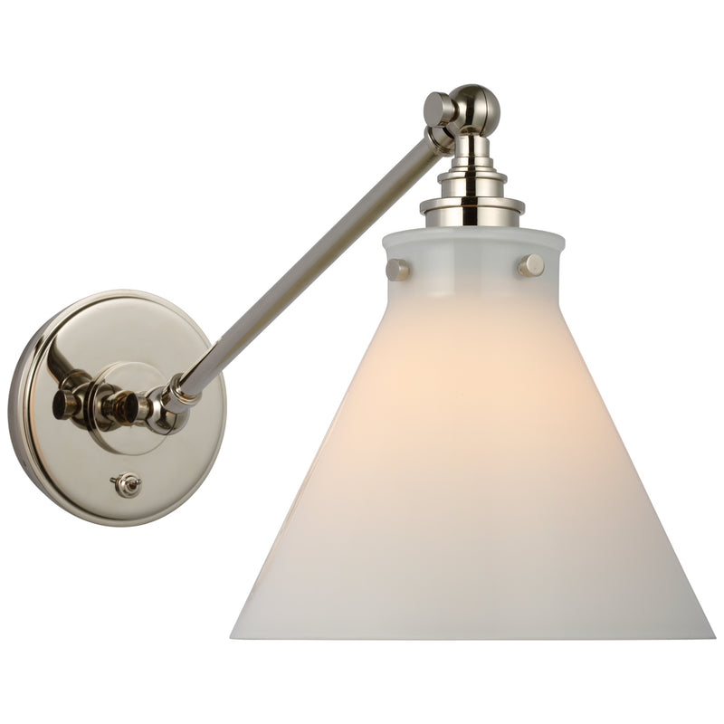 Visual Comfort Signature CHD 2525PN-WG LED Wall Sconce, Polished Nickel