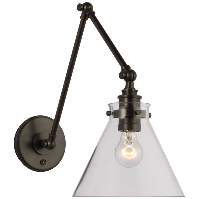 Visual Comfort Signature CHD 2526BZ-CG LED Wall Sconce, Bronze