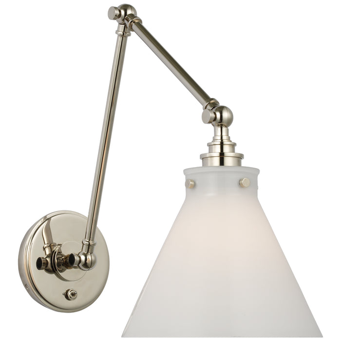 Visual Comfort Signature CHD 2526PN-WG LED Wall Sconce, Polished Nickel