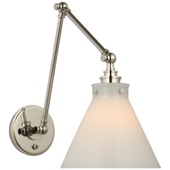 Visual Comfort Signature CHD 2526PN-WG LED Wall Sconce, Polished Nickel