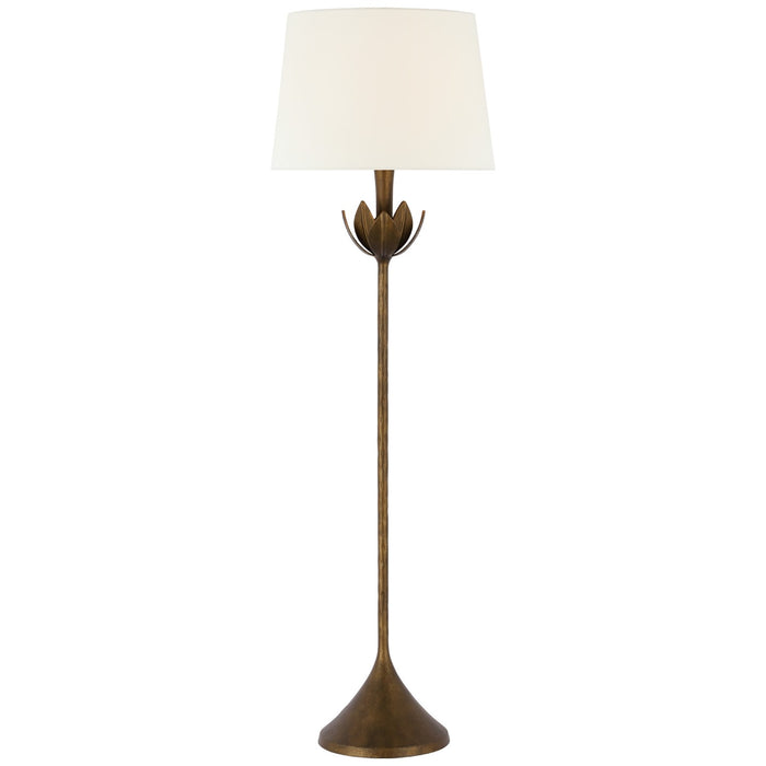 Visual Comfort Signature JN 1002ABL-L One Light Floor Lamp, Antique Bronze Leaf